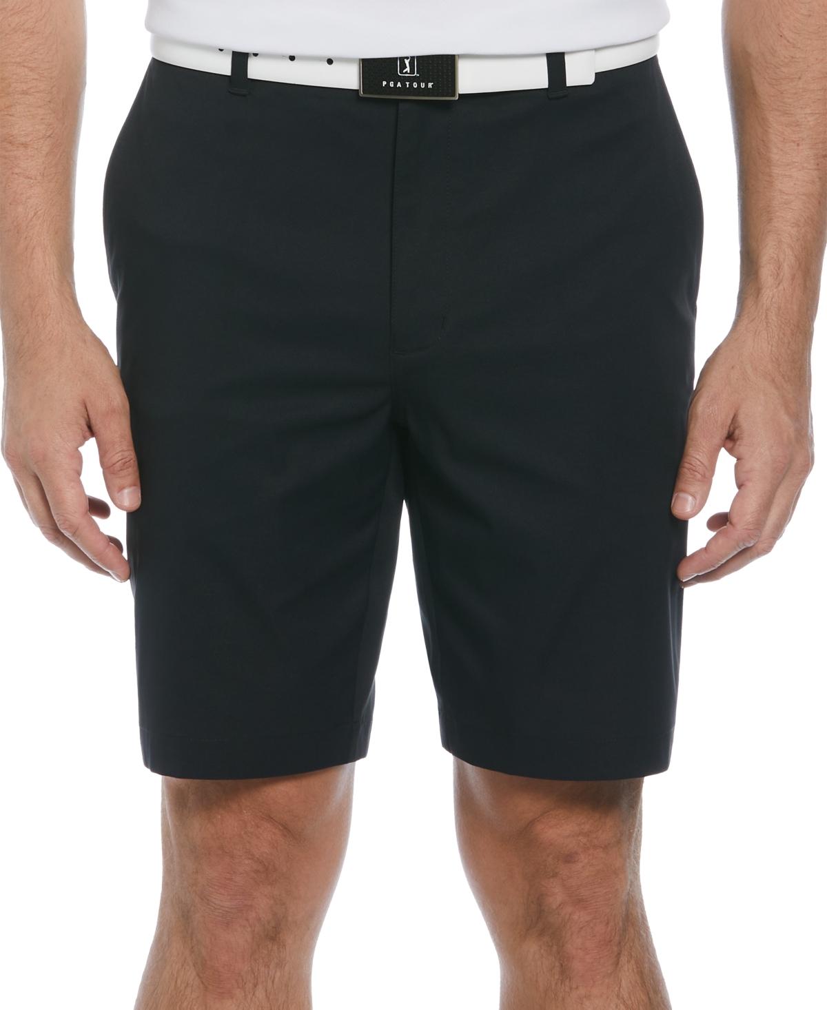 Pga Tour Men's Active-waistband Golf Shorts In Caviar