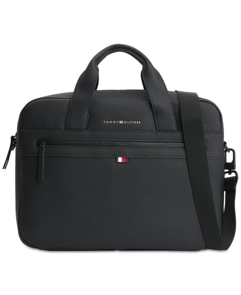 Мужская сумка Tommy Hilfiger Essential Computer, цвет: Чёрный