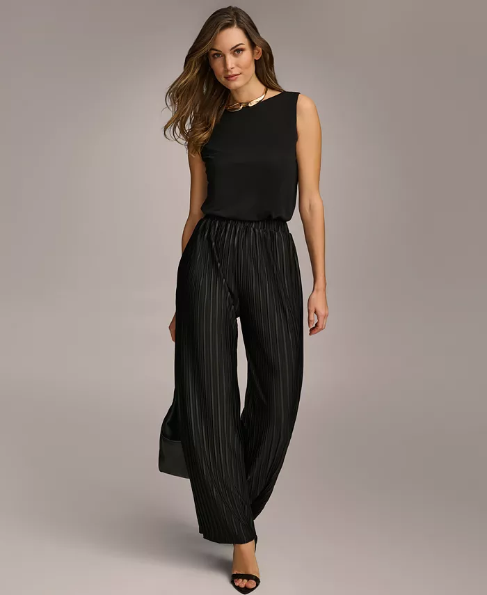 Women's Pull-On Pleated Wide Leg Pants - thumbnail 6