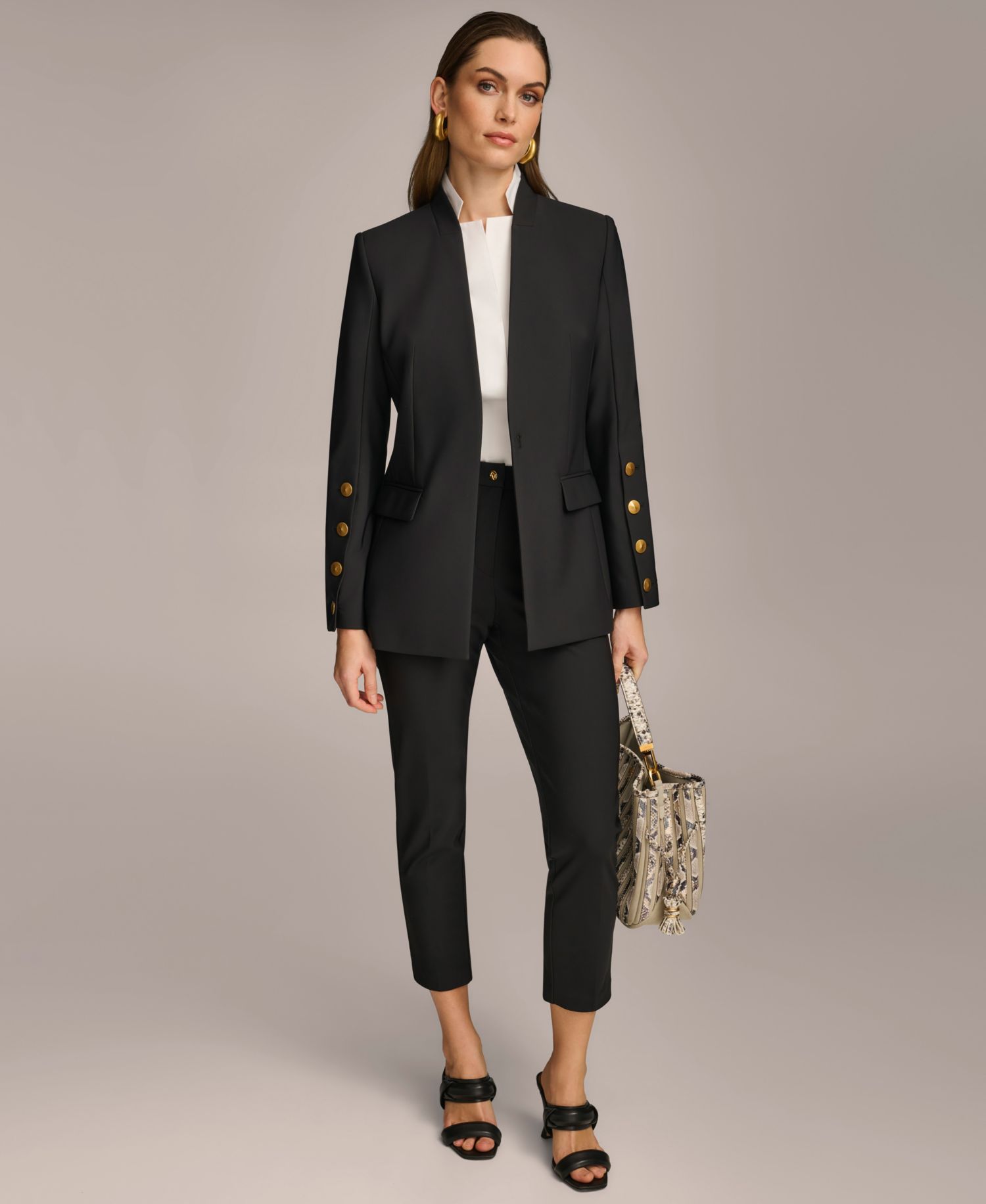 Women's Button-Sleeve Blazer
