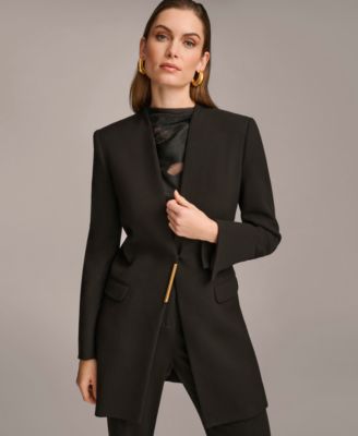 Donna Karan New York - Women's Collarless Hardware Blazer