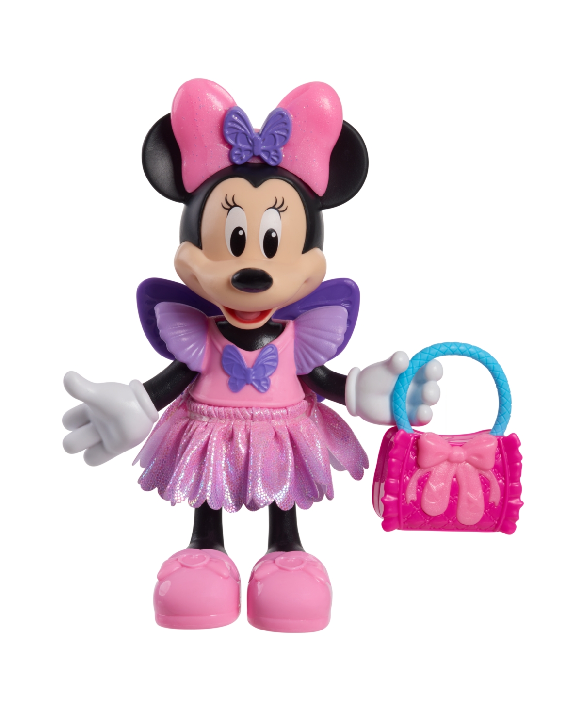 Shop Minnie Mouse Disney Junior  Fabulous Fashion Ballerina Doll, 13-piece Doll And Accessories Set In Multi