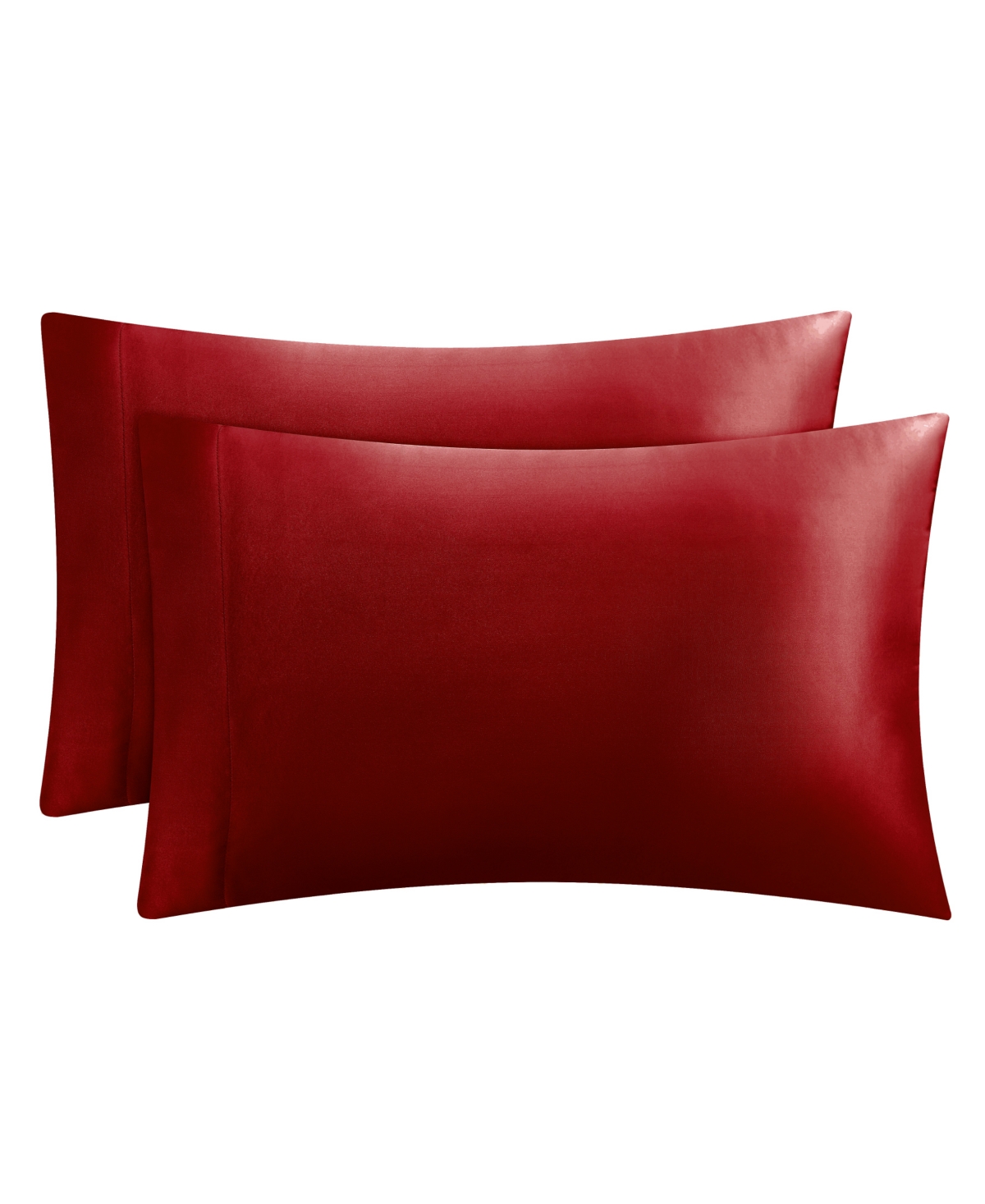 Juicy Couture Satin 2 Piece Pillow Case Set, Standard In Red