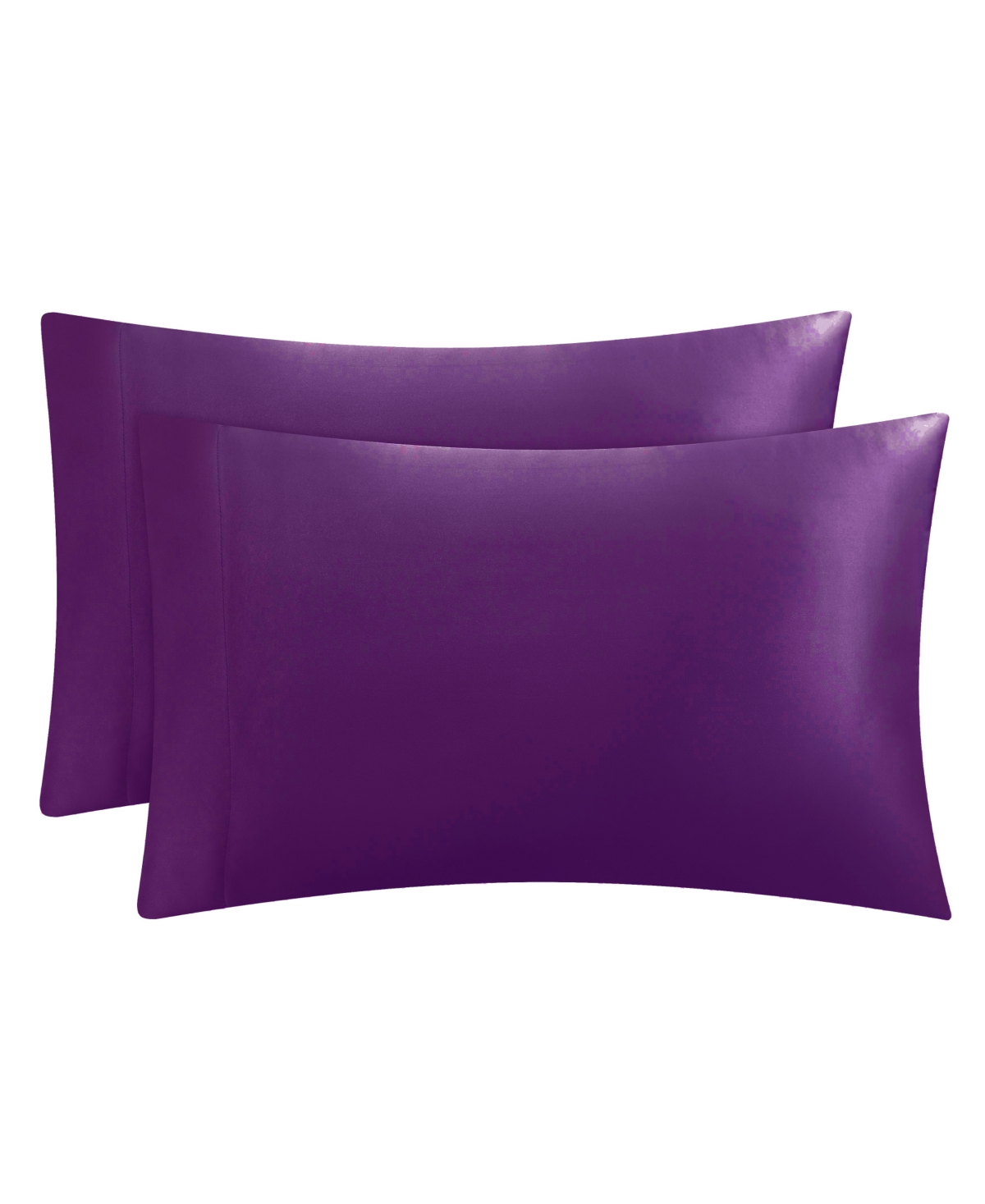 Juicy Couture Satin 2 Piece Pillow Case Set, King In Purple