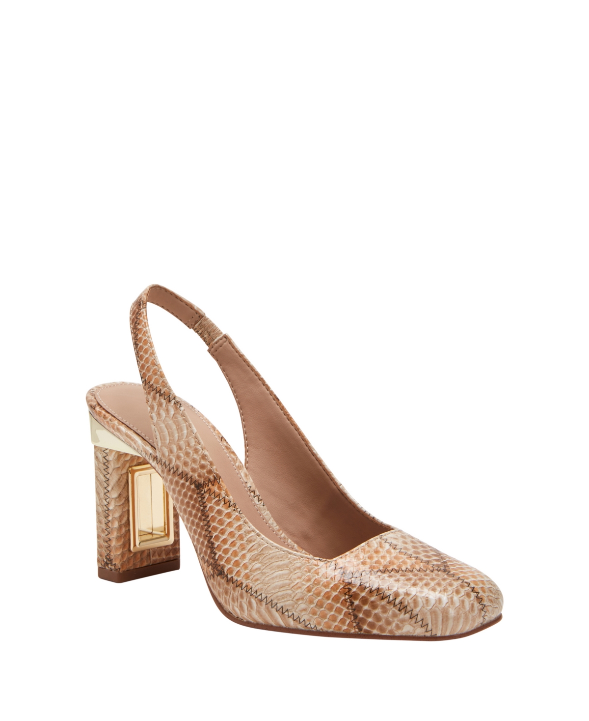 Katy Perry Women's The Hollow Heel Sling Back Pumps - Tan Multi- Polyurethane, Polyester