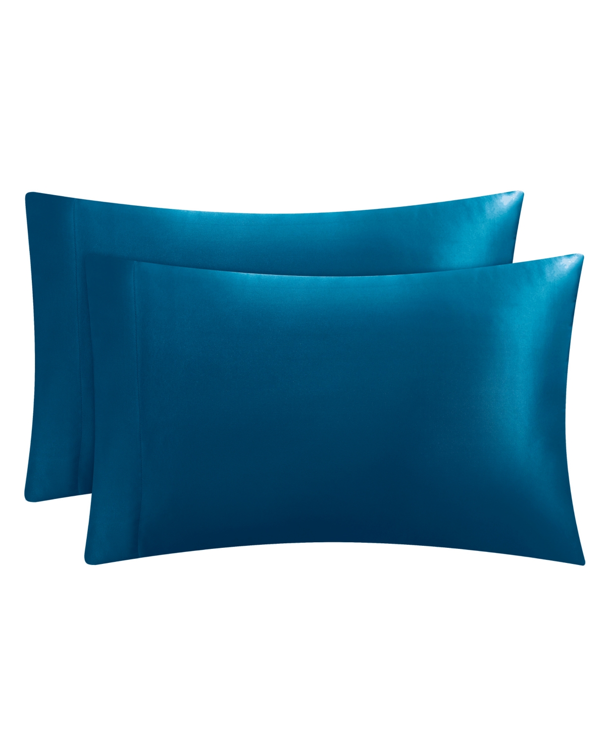 Juicy Couture Satin 2 Piece Pillow Case Set, Queen In Blue