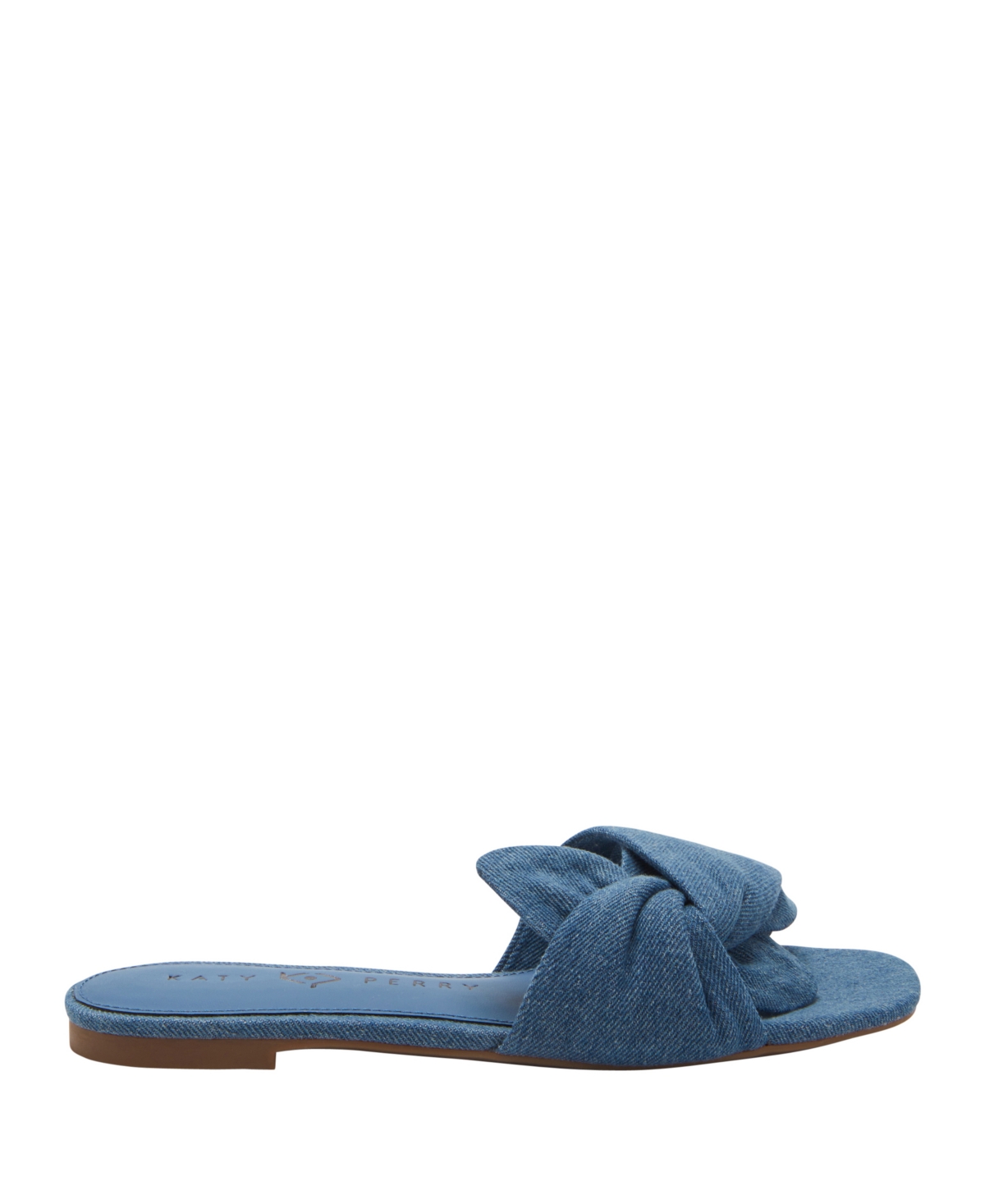 Katy Perry Women's The Halie Bow Sandals - Blue Denim- Cotton, Polyester