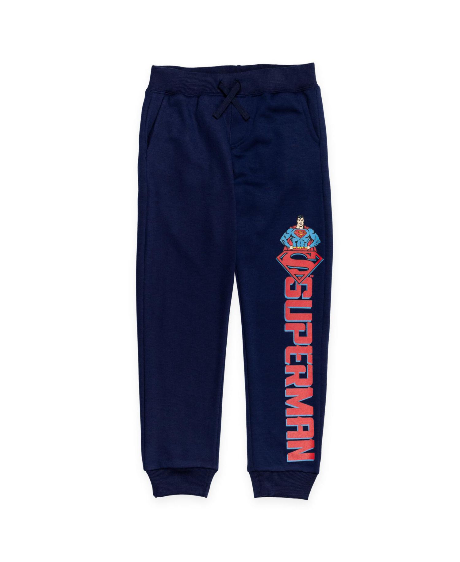 Little Boys Batman Superman Flash 3 Pack Jogger Pants