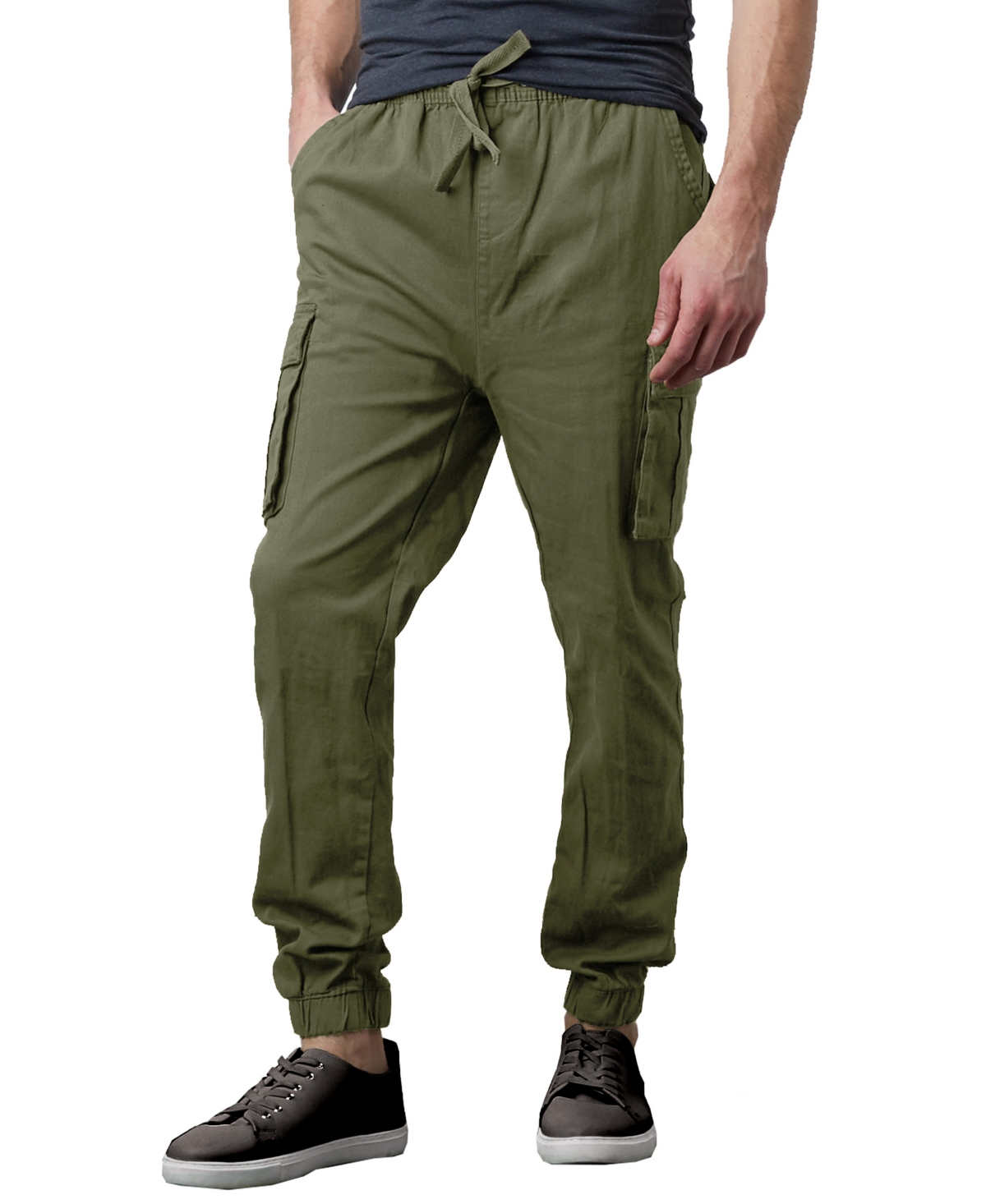 Men's Slim Fit Stretch Cargo Jogger Pants - Woodland