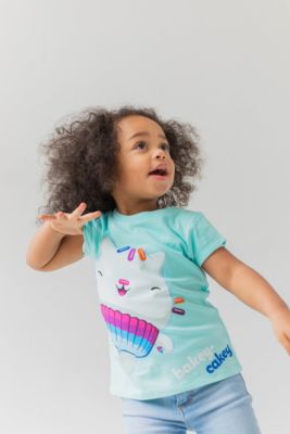 Dreamworks Gabbys Dollhouse Girls 2 Pack T-Shirts Toddler |Child Girls