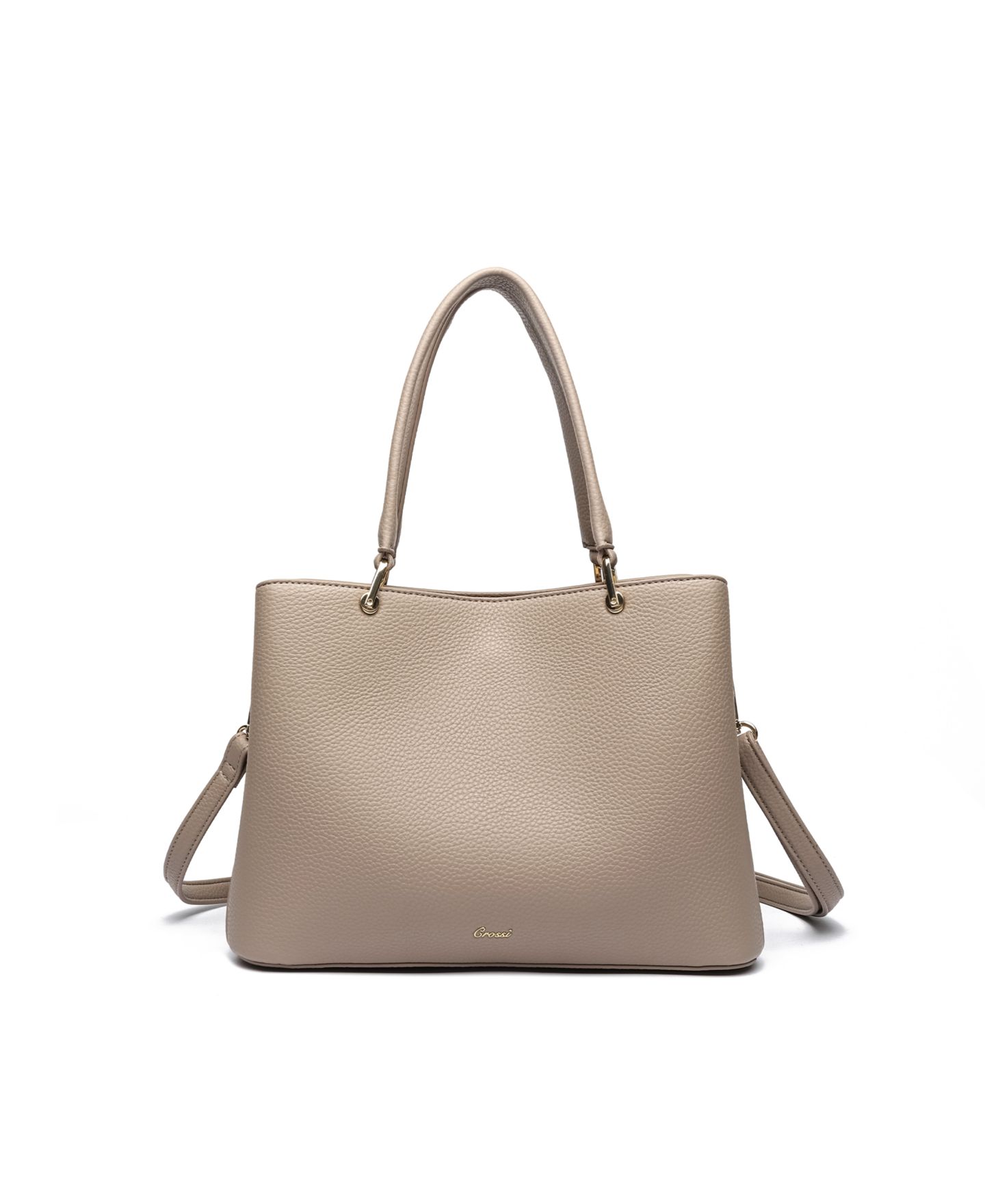 Женская сумка LIKE DREAMS Jenna Bow Small Satchel, цвет: Серо-коричневый — фото 2