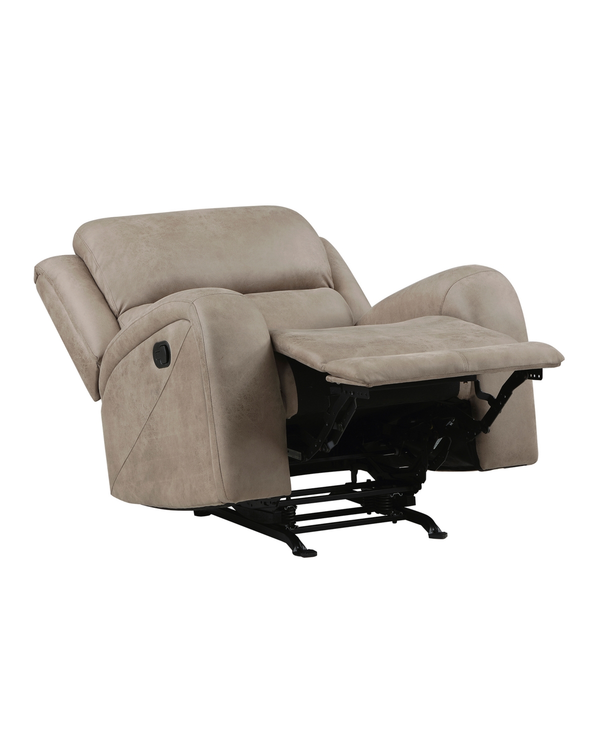 Homelegance White Label Aubrey 38" Rocker Reclining Chair In Brown