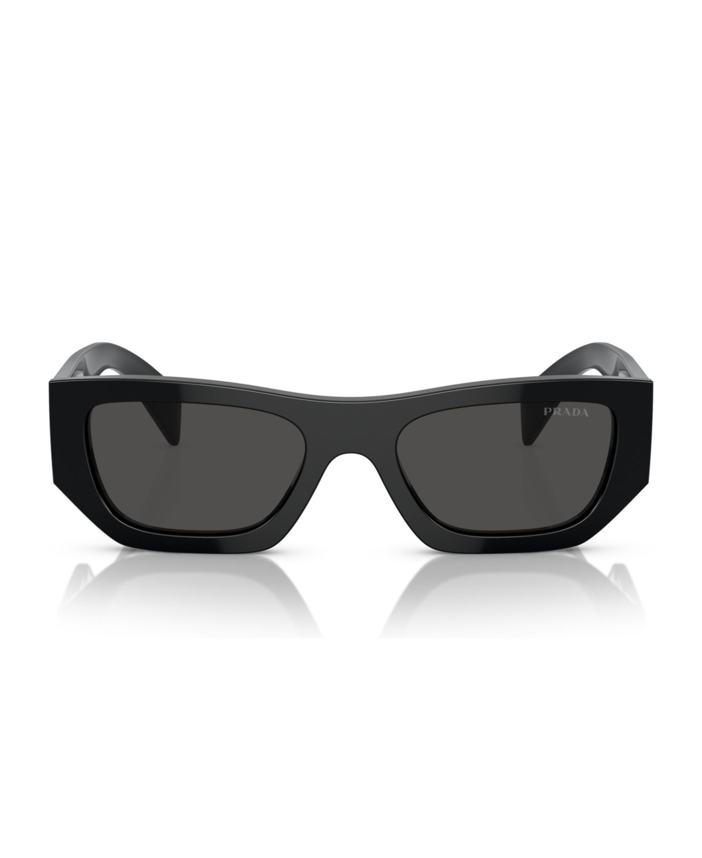 Солнцезащитные очки PRADA Rectangular Unisex Sunglasses, PR A01S, цвет: Чёрный — фото 4