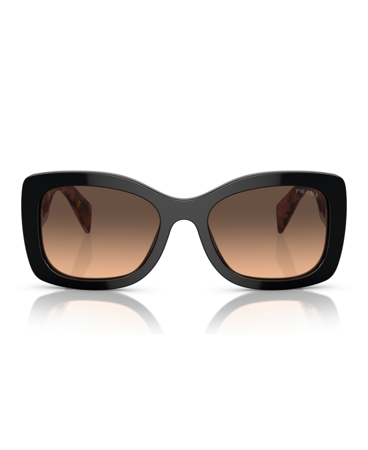 Prada Womens Purple Pr A08s Oval-frame Acetate Sunglasses