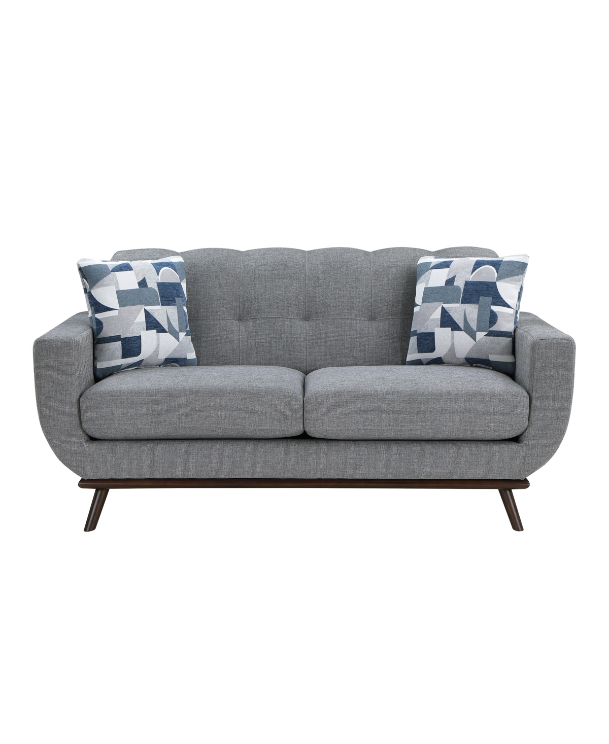 Shop Homelegance White Label Andora 70" Loveseat In Gray