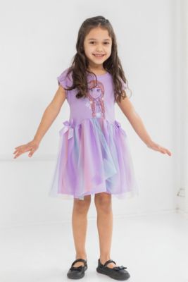 Disney Princess Anna Girls Dress Purple Toddler| Child