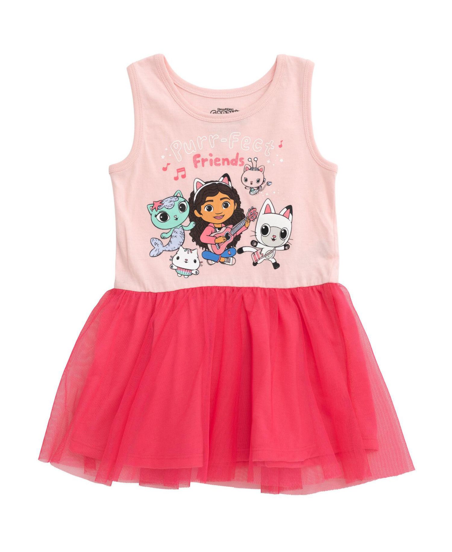 Toddler Girls Dreamworks Cakey Cat Gabby Kitty Fairy Tulle Dress