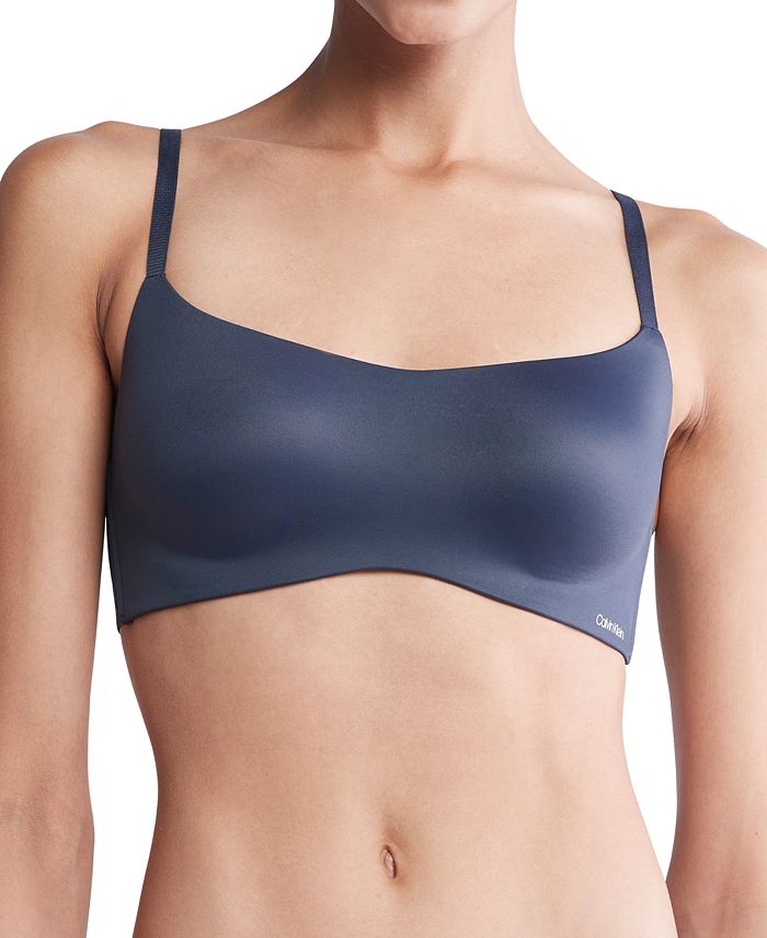 HUGO - Wireless bra with moulded cups and logo straps