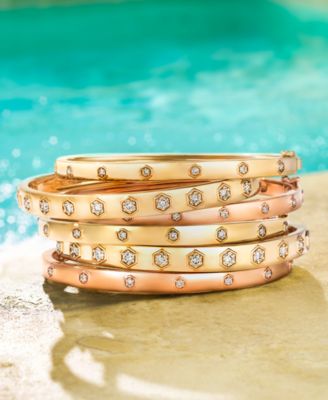 Anywear Everywear&reg; Nude Diamond Bangle Bracelet (1/5 ct. t.w.) in 14k Gold (Also Available in Rose Gold or White Gold)