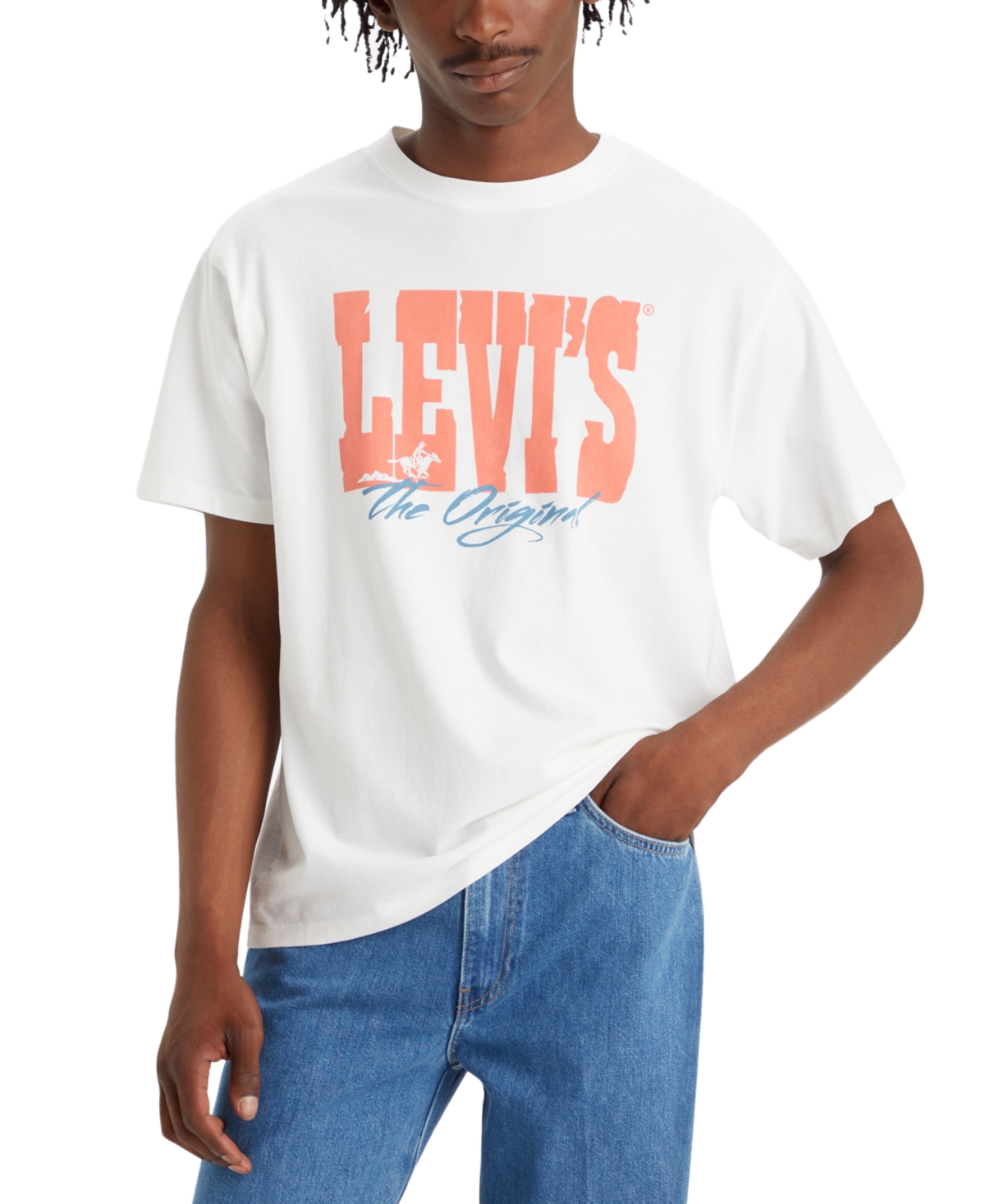 LEVI'S MEN'S VINTAGE-STYLE CREWNECK GRAPHIC T-SHIRT