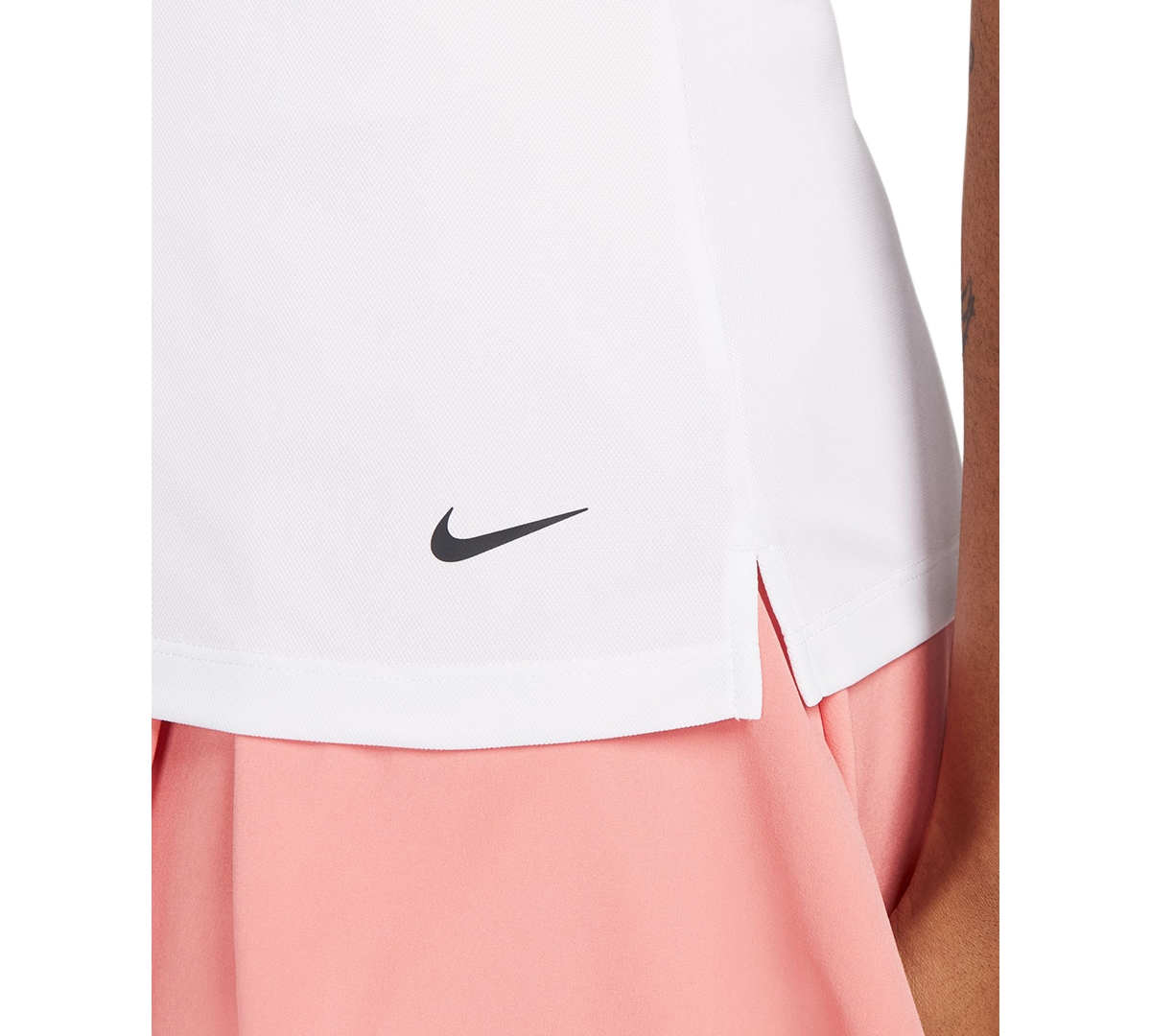 Nike Women's Dri-fit Victory Sleeveless Golf Polo T-Shirt -black