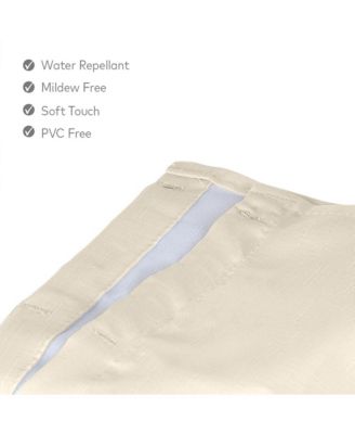 Creative Scents Fabric White Shower Curtain for Bathroom - Matt Waffle