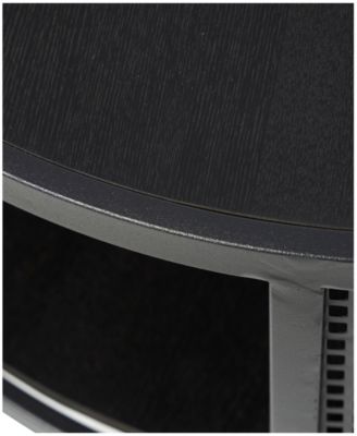 32" x 32" x 17" Metal Geometric Open Grid Frame 1 Shelf Gold-Tone Legs Coffee Table