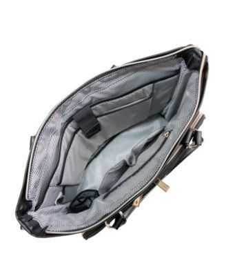 Madison Square Hardside Chevron Expandable Luggage, 2-Piece 20" Carry-On and Tote