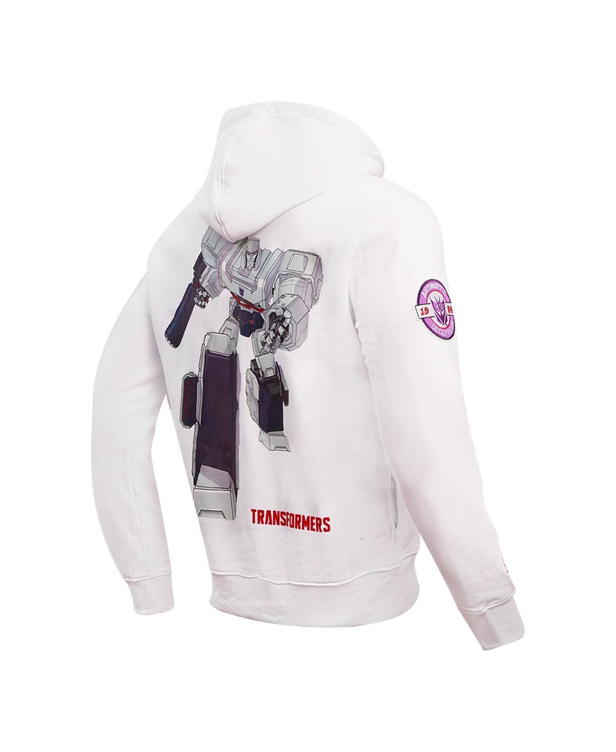 Shop Freeze Max Men's And Women's  White Transformers No Mercy Pullover Hoodie