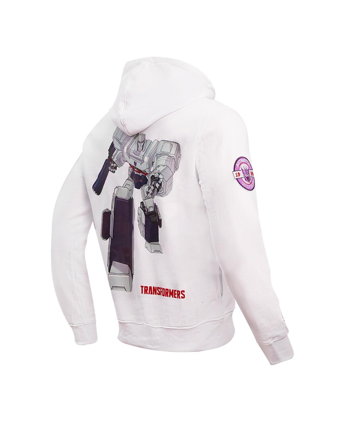 Freeze Max Men's And Women's  White Transformers No Mercy Pullover Hoodie In White