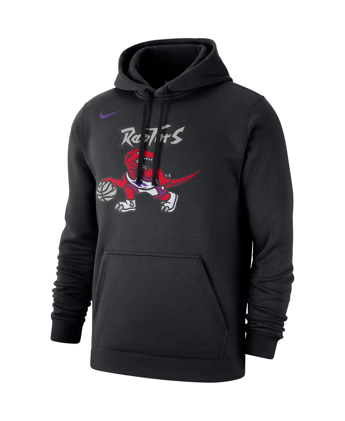 Men's NikeToronto Raptors Hardwood Classics Club Pullover Fleece Hoodie - Black