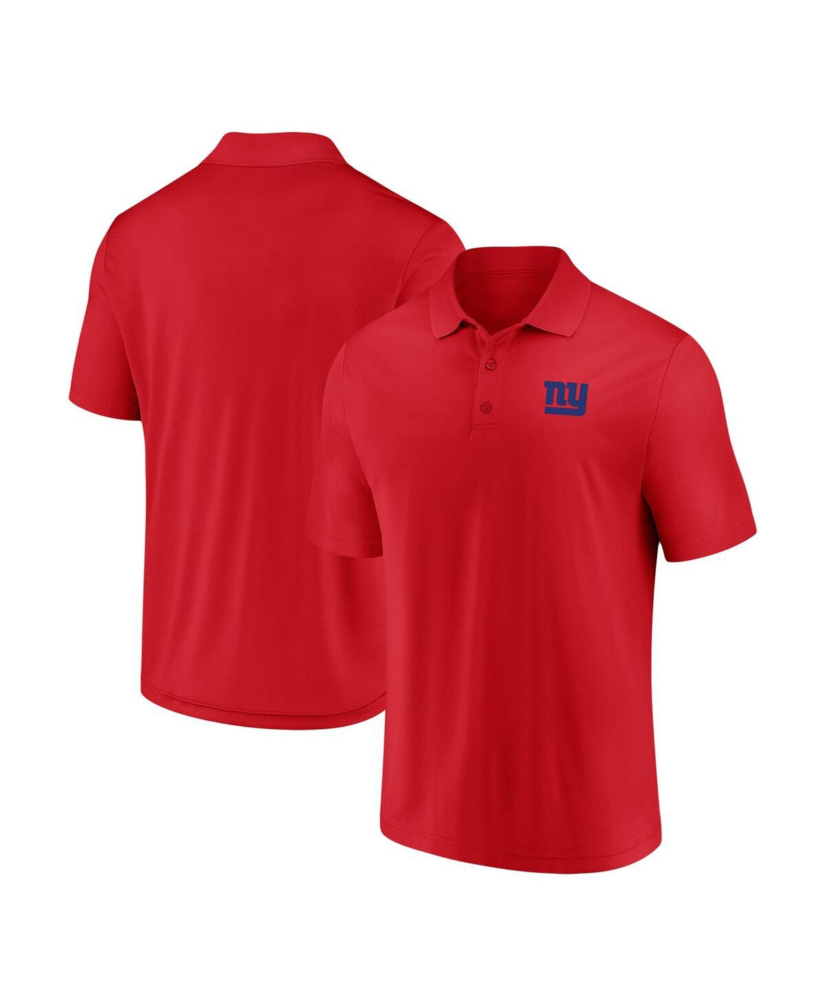 Shop Fanatics Men's  Red New York Giants Component Polo Shirt