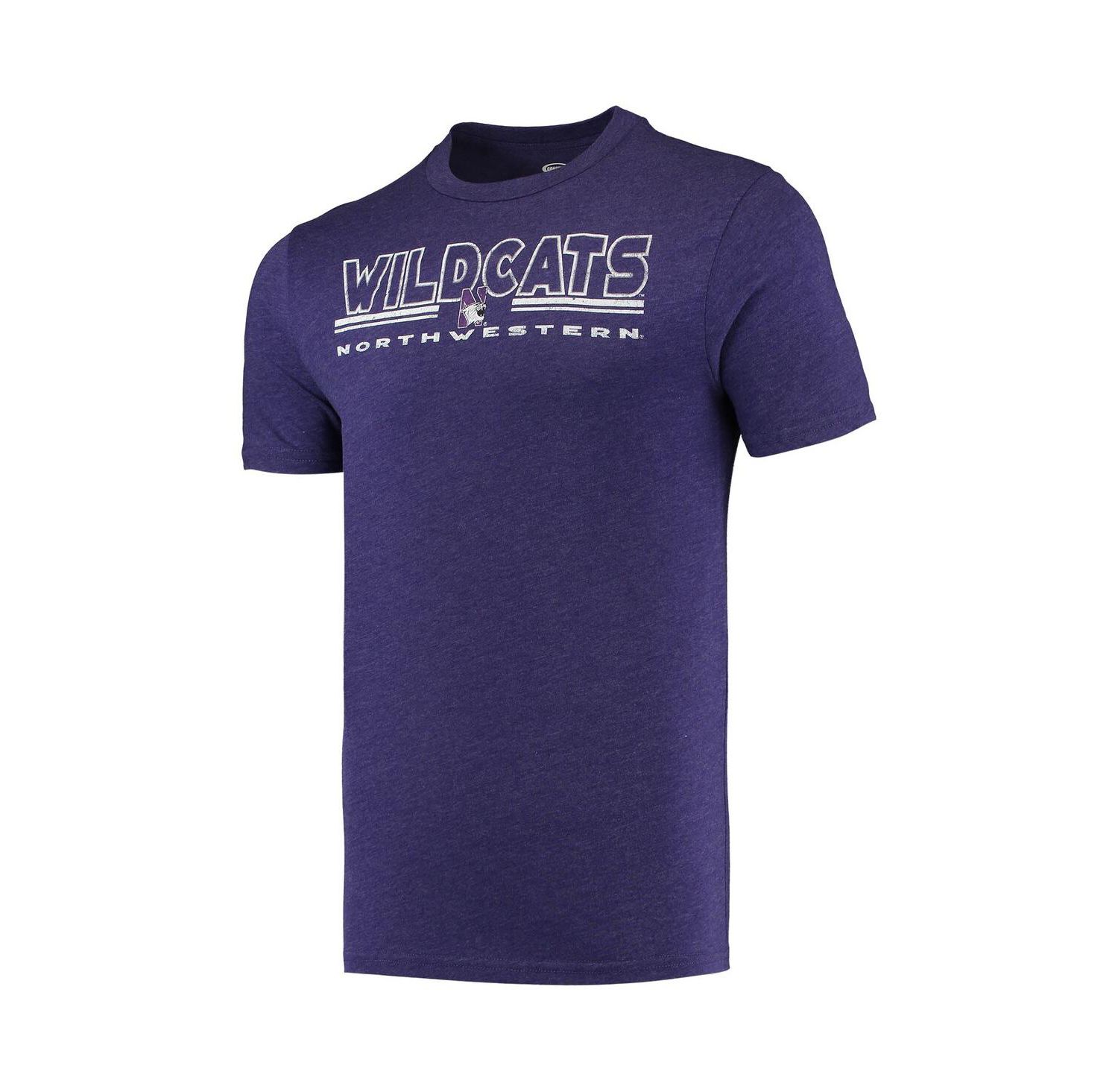 Men's Heathered Charcoal, Purple Distressed Northwestern Wildcats Meter T-shirt and Pants Sleep Set