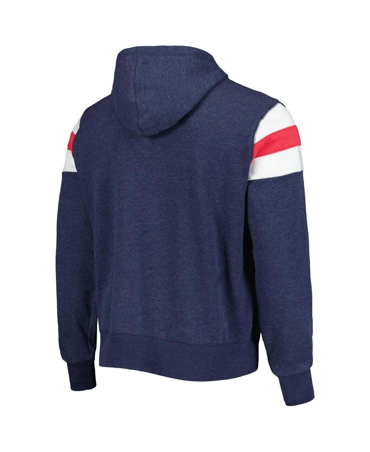 Men's '47 Brand HeatheredDistressed Houston Texans Premier Nico Pullover Hoodie - Navy