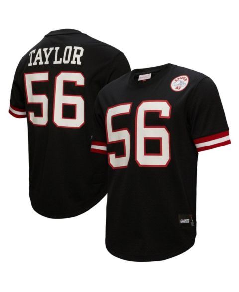 Мужской топ Mitchell & Ness Lawrence Taylor Black New York Giants Big and Tall Mesh Player Name and Number Top