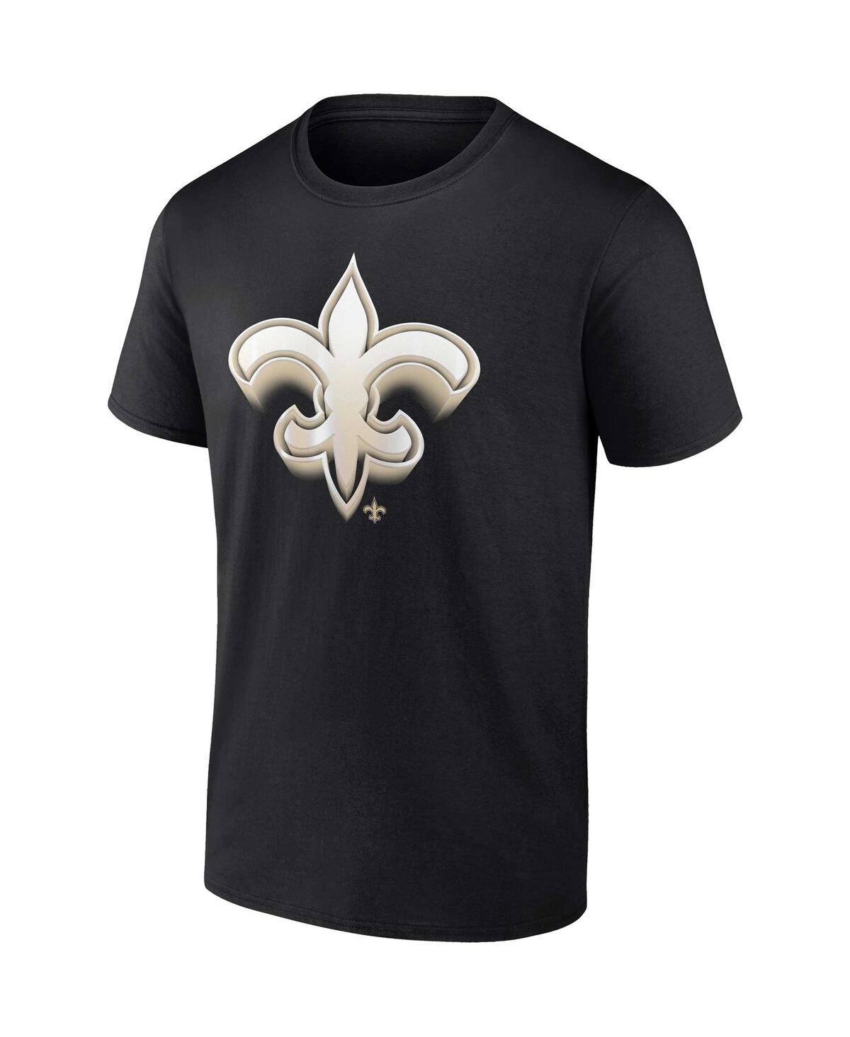 Men's FanaticsNew Orleans Saints Chrome Dimension T-shirt - Black