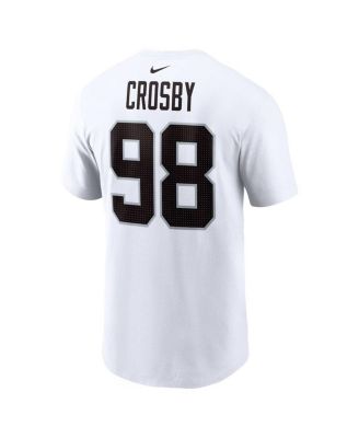 Men's Maxx Crosby White Las Vegas Raiders Player Name and Number T-shirt