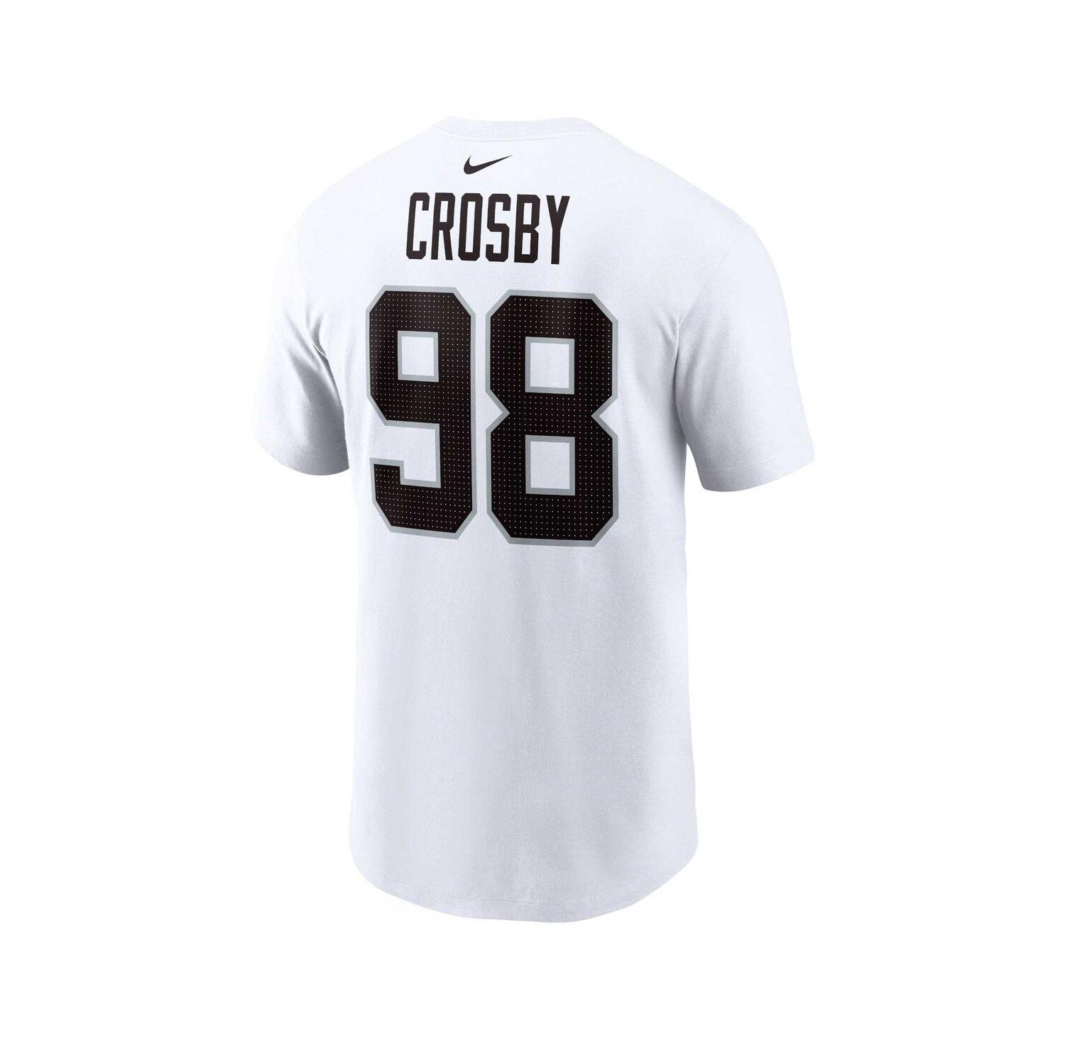 Men's Maxx Crosby White Las Vegas Raiders Player Name and Number T-shirt