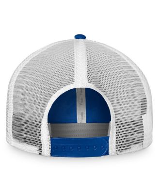 Men's Royal, White Buffalo Sabres Slouch Core Primary Trucker Snapback Hat