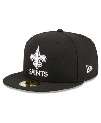 Men's Black New Orleans Saints Main Patch 59FIFTY Fitted Hat