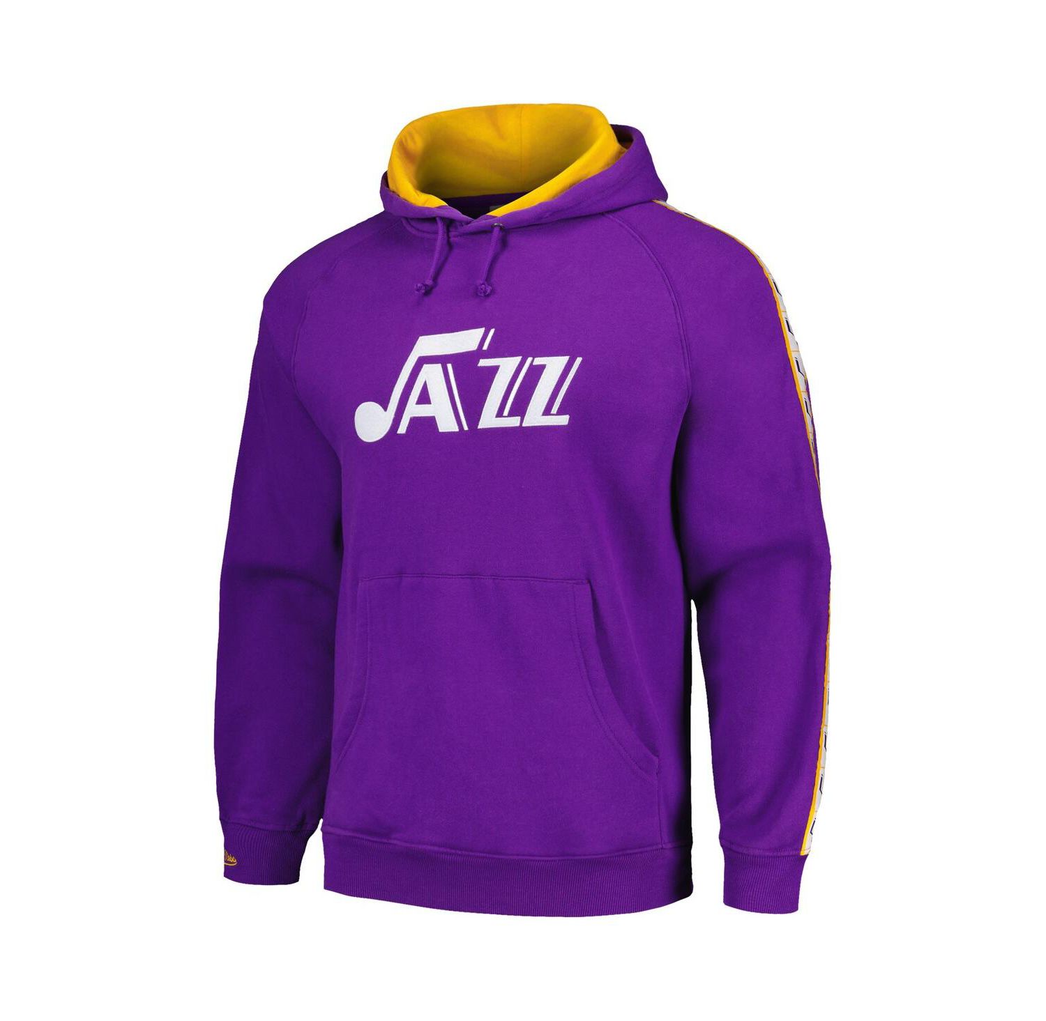 Men's Purple Utah Jazz Hardwood Classics Nights Raglan Pullover Hoodie