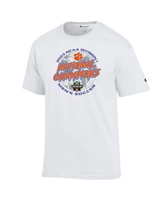 Men's and Women's White Clemson Tigers 2023 NCAA Men's Soccer National Champions Locker Room T-shirt