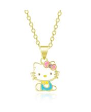 Hello Kitty Silver Plated Shaker Pendant Necklace, 18
