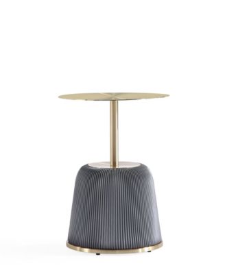 Anderson 15.75" Wide Leatherette Upholstered End Table