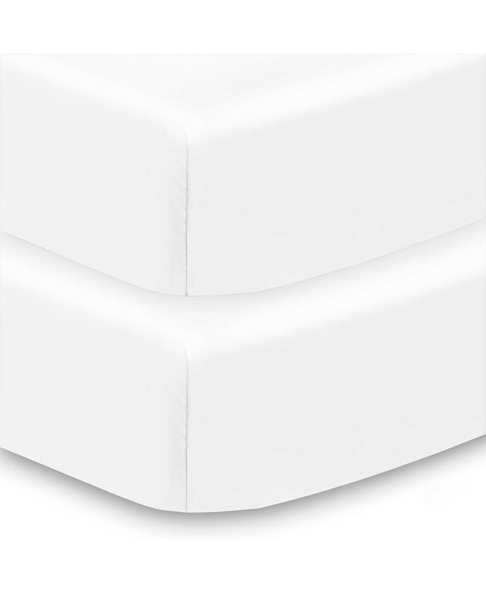 BreathableBaby Breathable Baby Cotton Percale Fitted Sheet, For 52" x