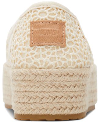 Women's Valencia Moroccan Crochet Platform Espadrilles