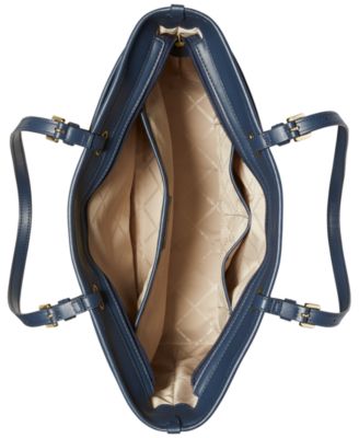 【送料&関税込】Michael Kors Navy Blue Nylon Large ia S Jet Set Large Nylon Gabardine Messenger Bag | Michael Kors [US]