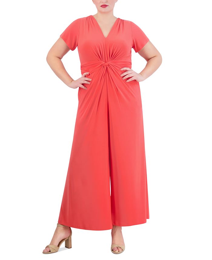Vince Camuto Plus Size V Neck Jumpsuit Macy s