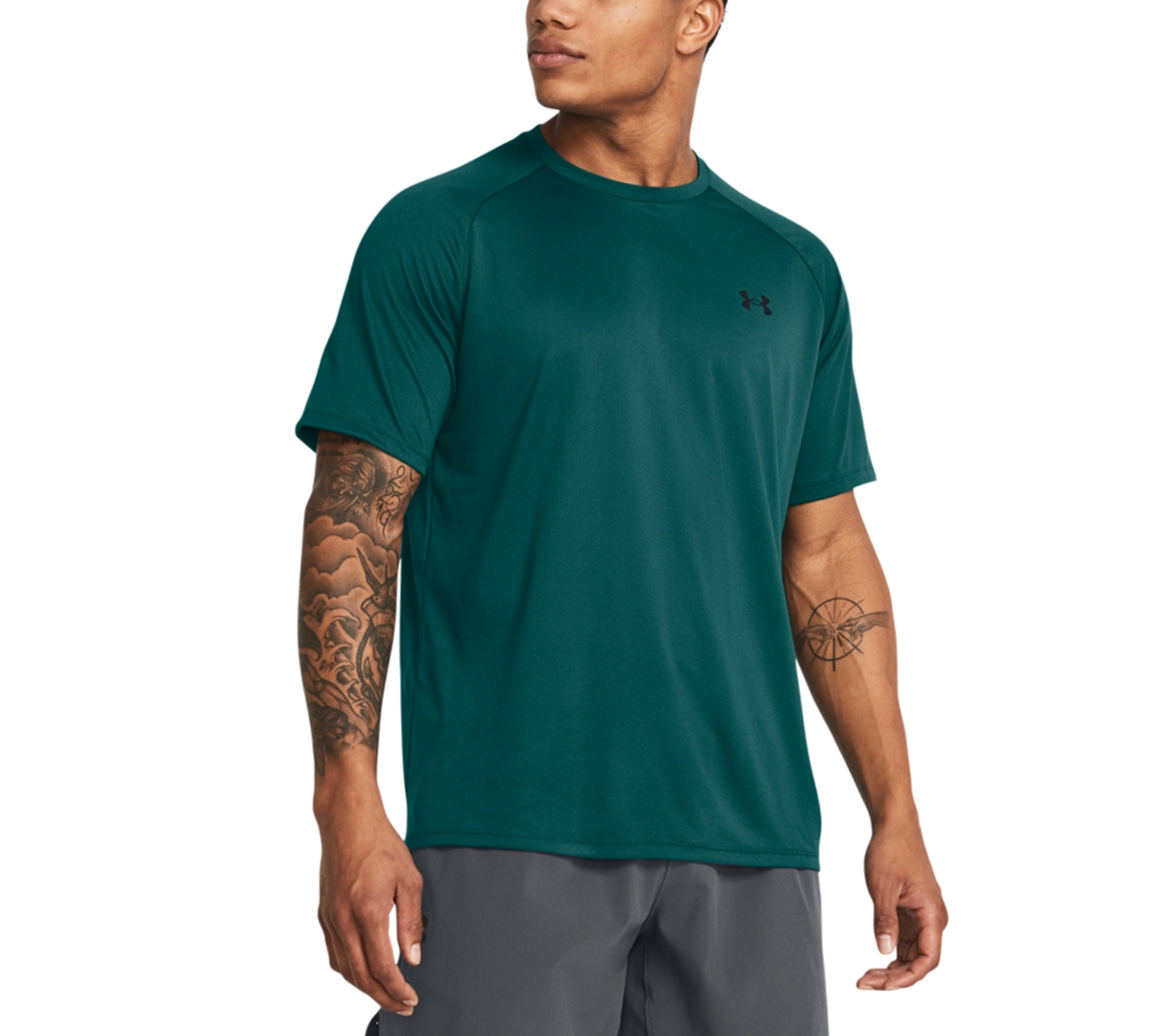 Shop Under Armour Men's Tech Short Sleeve In Hydro Teal