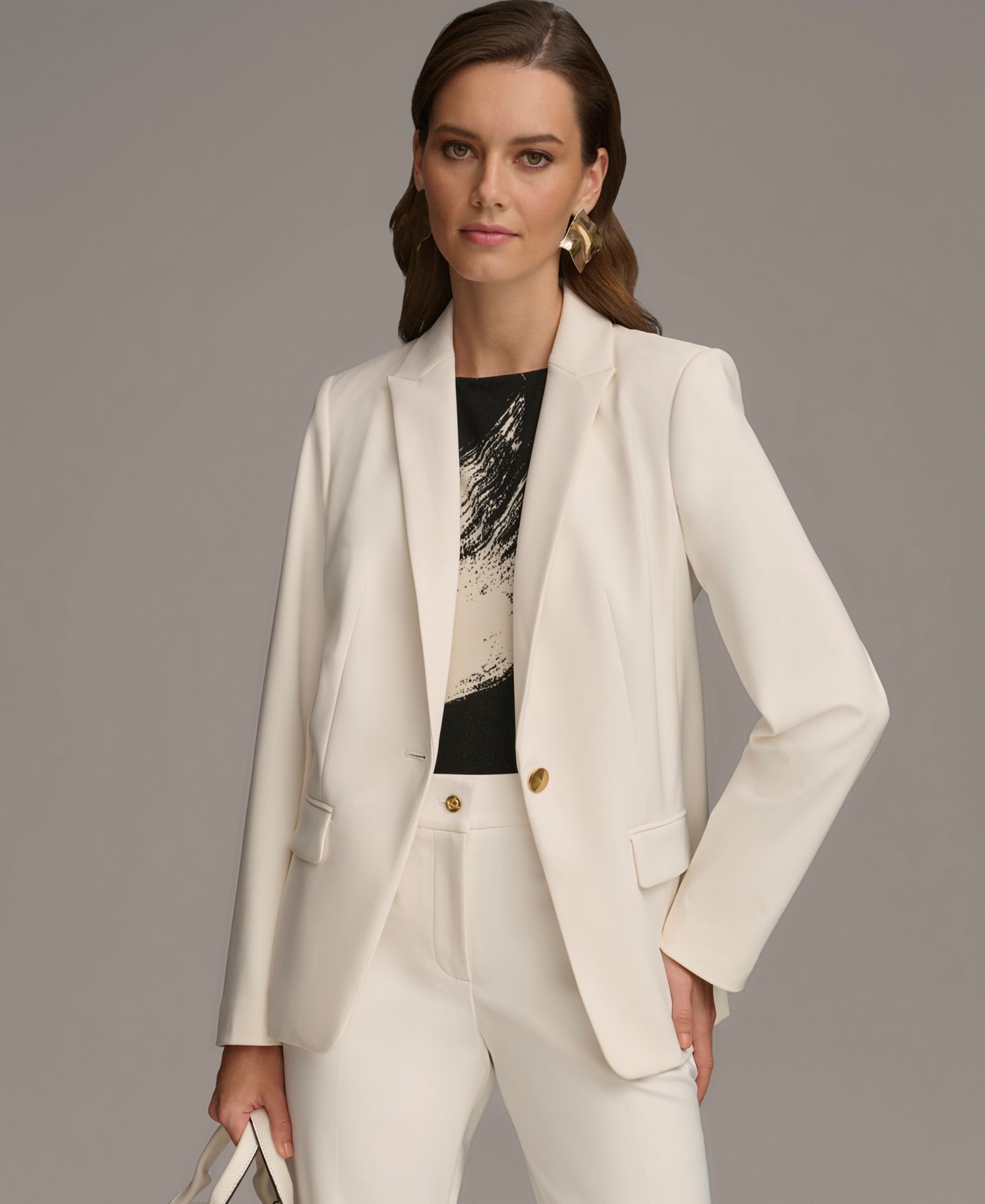 Women's One Button Blazer